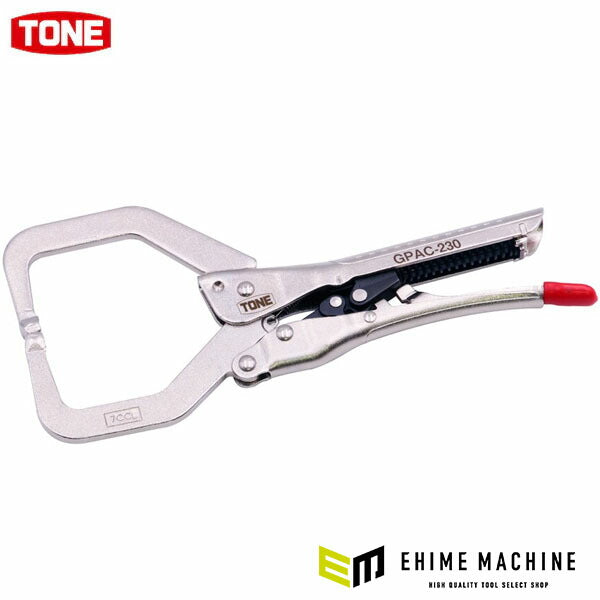TONE オートグリッププライヤ C型 最大口開き62mm 全長230mm (GPAC-230)(4953488489606) トネ