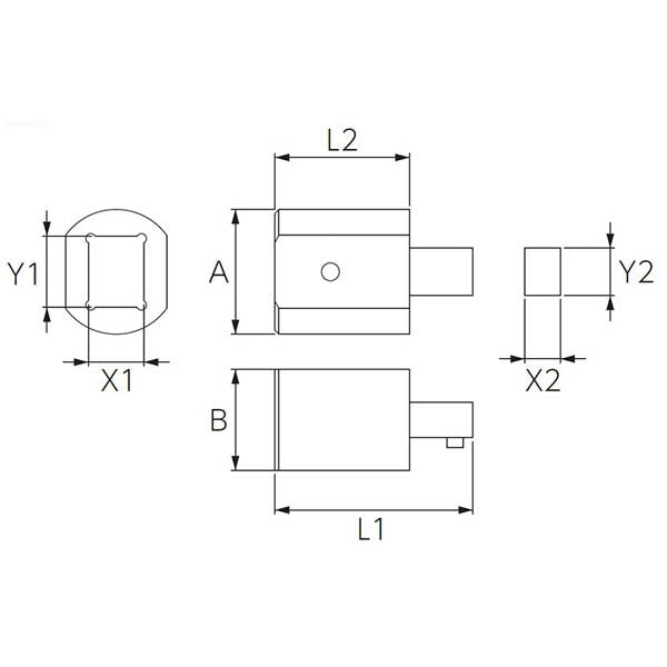 KTC 14X18アダプタ交換ヘッド (GX1409)(4989433772042) 京都機械工具