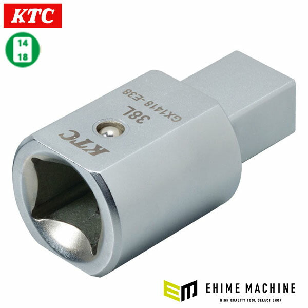 KTC 14X18エクステンション交換ヘッド 38mm (GX1418-E38)(4989433772080) 京都機械工具