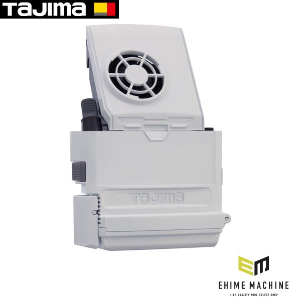 タジマ ヘルメット セフメット用バッテリーボックス3730用 ファン付き ホワイト (HA30BFW)(4975364360069) TAJIMA TJMデザイン