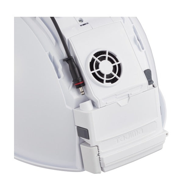 タジマ ヘルメット セフメット用バッテリーボックス3730用 ファン付き ホワイト (HA30BFW)(4975364360069) TAJIMA TJMデザイン