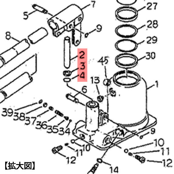 [メーカー直送品] マサダ HFD-10F-3用パーツ 【 ポンププランジャーセット 】 No.2 / No.3 / No.4
