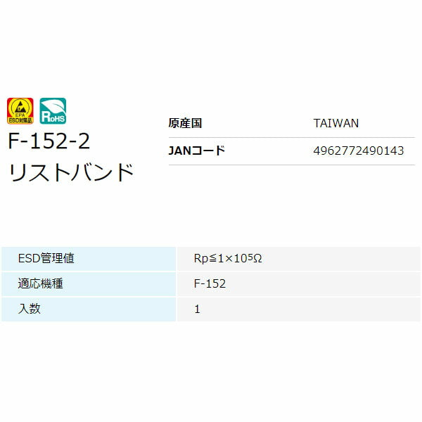 ホーザン リストバンド (F-152-2)(4962772490143) HOZAN
