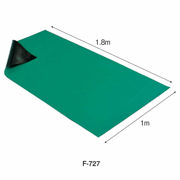 ホーザン 導電性カラーマット (グリーン) 1X1.8M (F-727)(4962772097274) HOZAN