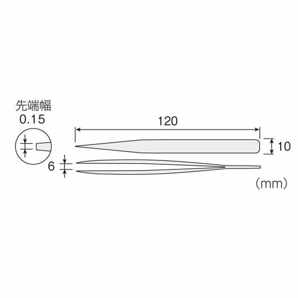 ホーザン ピンセット (P-670)(4962772066706) HOZAN
