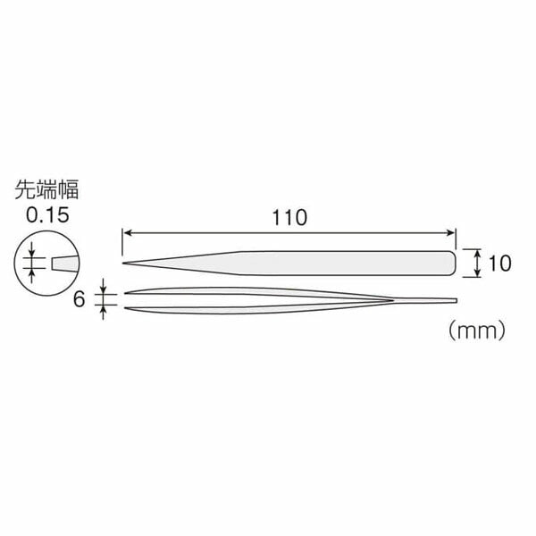 ホーザン ピンセット (P-671)(4962772066713) HOZAN
