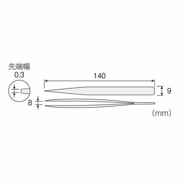 ホーザン ピンセット (PP-114)(4962772131145) HOZAN