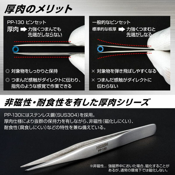 ホーザン ピンセット (PP-130)(4962772131305) HOZAN