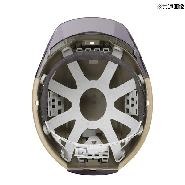 タジマ ヘルメット セフメット(セフ取付溝付ヘルメット) アースブラウン スモーク (HSEBCSB)(4975364269799) TAJIMA TJMデザイン