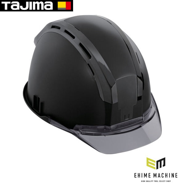 タジマ ヘルメット セフメット(セフ取付溝付ヘルメット) マットブラック スモーク (HSMBCSB)(4975364269782) TAJIMA TJMデザイン