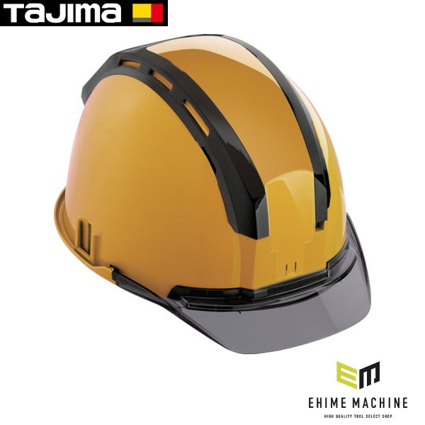 タジマ ヘルメット セフメット(セフ取付溝付ヘルメット) イエロー スモーク (HSYCSB)(4975364269768) TAJIMA TJMデザイン