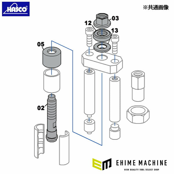 ハスコー ナット 新型M18 IG-516用補修部品 IG-516-03 (4580372219027) HASCO