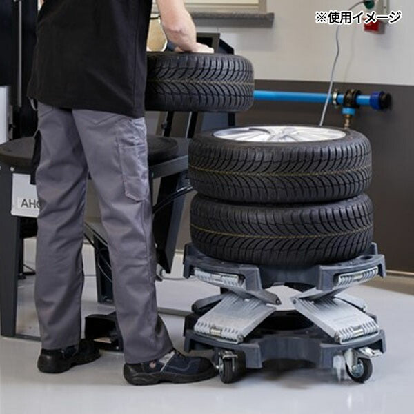 日本正規品 アーコンホイールトロリー イージーリフト式 スプリング昇降式モデル 最大荷重180kg (0154-70003CKWT2B-R)(0855877003728) AHCON