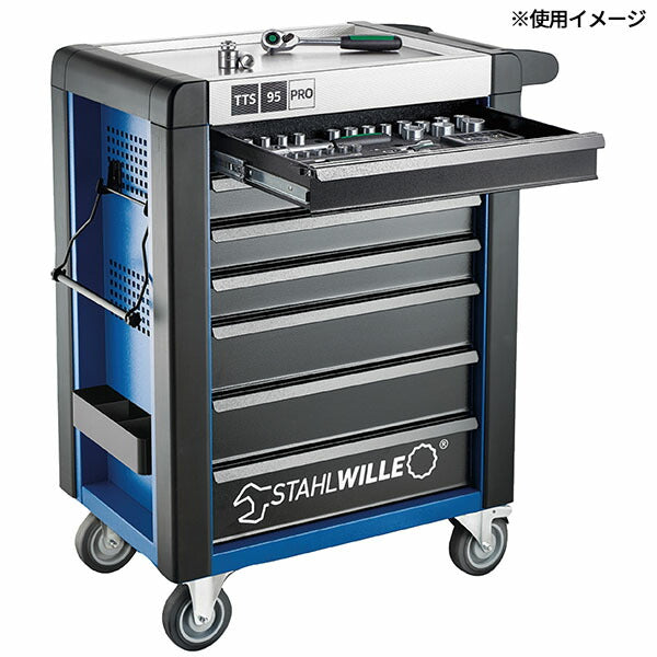 [メーカー直送業者便] 日本正規品 スタビレー 7段 ツールトロリー 耐荷重750kg ブルー (95/7B-PRO)(4018754334674) STAHLWILLE