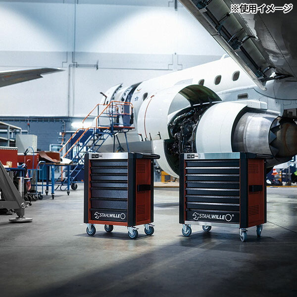 [メーカー直送業者便] 日本正規品 スタビレー 8段 ツールトロリー 耐荷重750kg レッド (95/8R-PRO)(4018754334711) STAHLWILLE