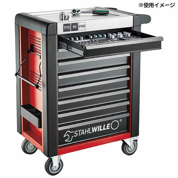 [メーカー直送業者便] 日本正規品 スタビレー 8段 ツールトロリー 耐荷重750kg レッド (95/8R-PRO)(4018754334711) STAHLWILLE