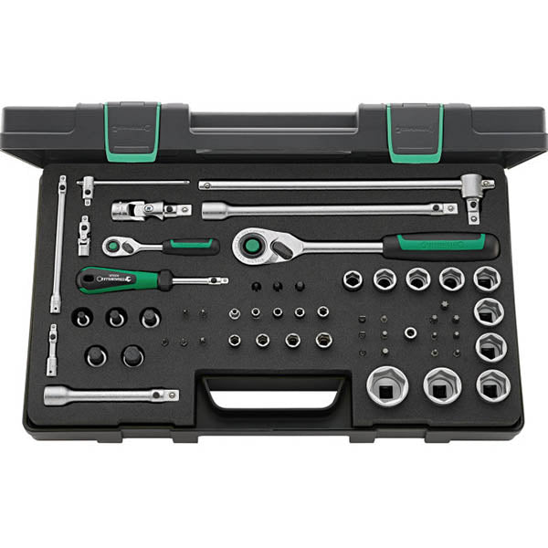 日本正規品 スタビレー (1/4SQ・1/2SQ) ソケットレンチ57点セット 40/52/45/12QR (40/52/45/12QR)(4018754308279) STAHLWILLE