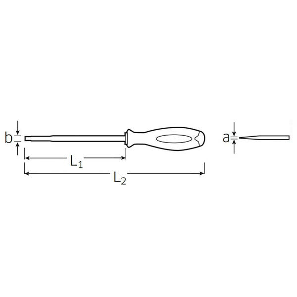 日本正規品 スタビレー 1000V絶縁 DRALL+ マイナスドライバー 0.6×3.5×100mm (4660VDE-3)(4018754185566) STAHLWILLE