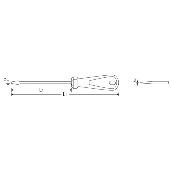 日本正規品 スタビレー 3K Drall マイナスドライバー 1.6×8.0×175mm (4820-1.6X8X175)(4018754123032) STAHLWILLE