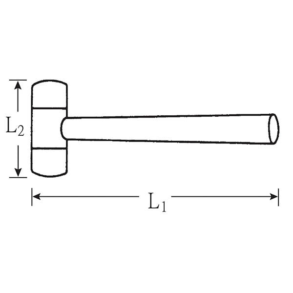 日本正規品 スタビレー プラスチックハンマー ヘッド径32mm 硬度65(ショア) 交換ヘッド (10955-32)(4018754041312) STAHLWILLE