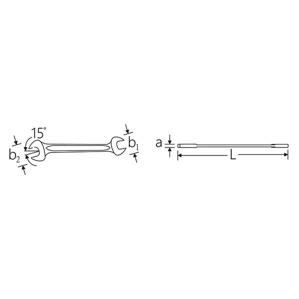 日本正規品 スタビレー TCS用 両口スパナ10本セット 6×7 ~ 30×32mm トレイ付 (TCS 10/10,6X7-30X32 MM)(4018754137640) STAHLWILLE