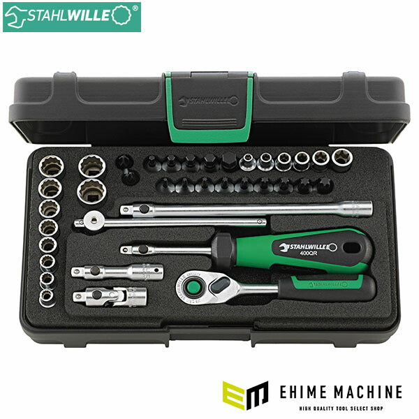 日本正規品 スタビレー 40D/40TX/44KTX/32/6QR 6.3sq.(1/4) ビットソケット38点セット (4018754323241) STAHLWILLE