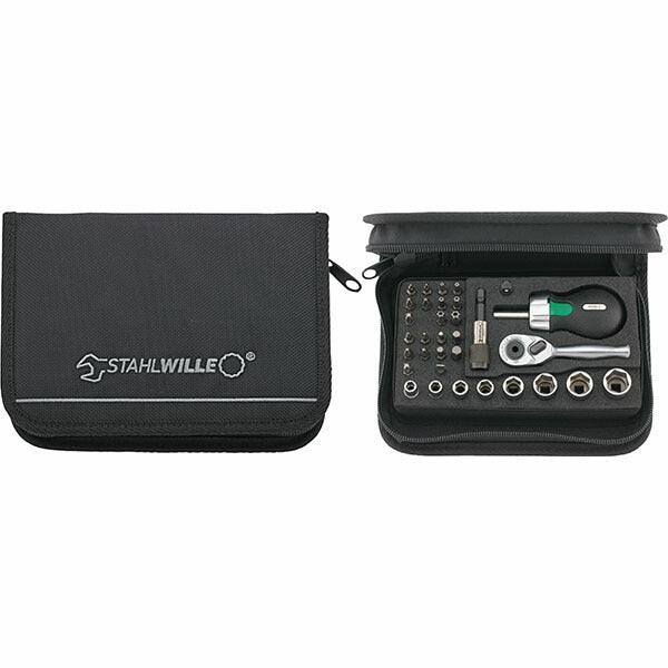 日本正規品 スタビレー 40/29/4SCI 6.3sq.(1/4) ラチェット ソケット ビット 33点セット ソフトケース付 (4018754333448) STAHLWILLE