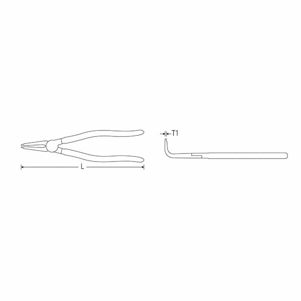 日本正規品 スタビレー 6546 4 111 軸用スナップリングプライヤー 10-25mm (4018754333738) STAHLWILLE