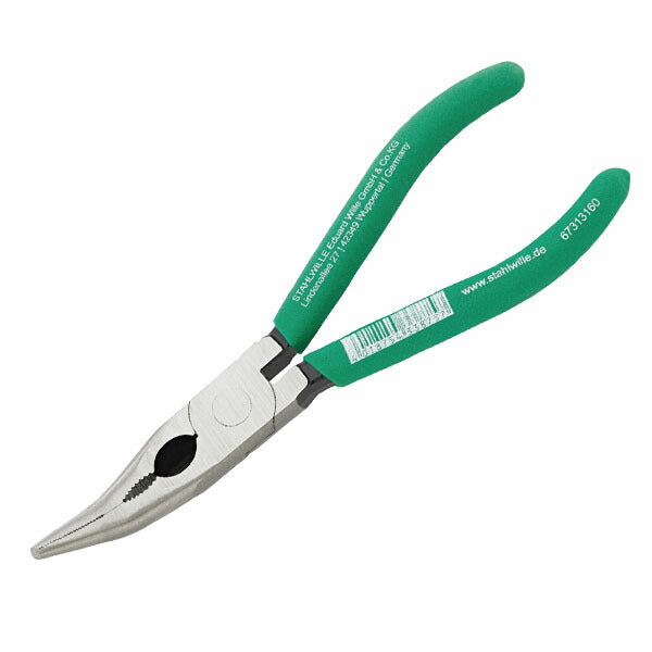 日本正規品 スタビレー 45°先曲がり ラジオペンチ 切断刃付 160mm 硬度HRC60 (6731 3 160)(4018754338757) STAHLWILLE