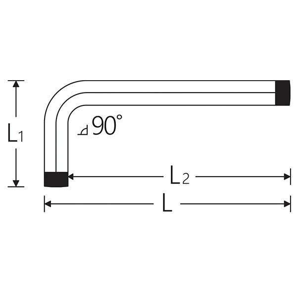 日本正規品 スタビレー 10767A-3/16 ロングボール付六角棒レンチ 3/16インチ (4018754332946) STAHLWILLE