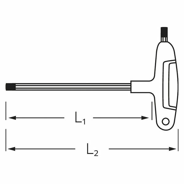 日本正規品 スタビレー 10768-3K-5 Tハンドル六角ドライバー 5.0mm (4018754319404) STAHLWILLE