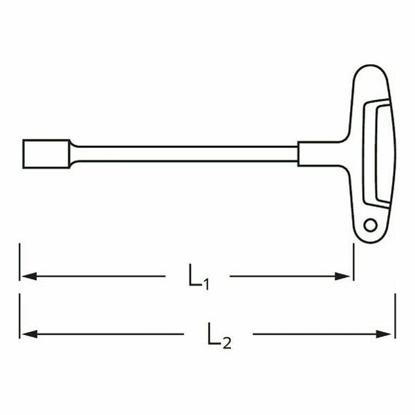 日本正規品 スタビレー 12507-2K-6 Tハンドルナットドライバー 6mm 軸長175mm (4018754319282) STAHLWILLE