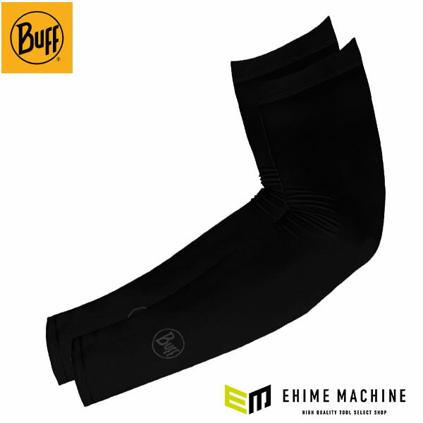 日本正規品 BUFF アームカバー UVカット UPF50 接触冷感 高視認 ブラック L 作業用 (129292.999.30.00)(8428927560698) バフ