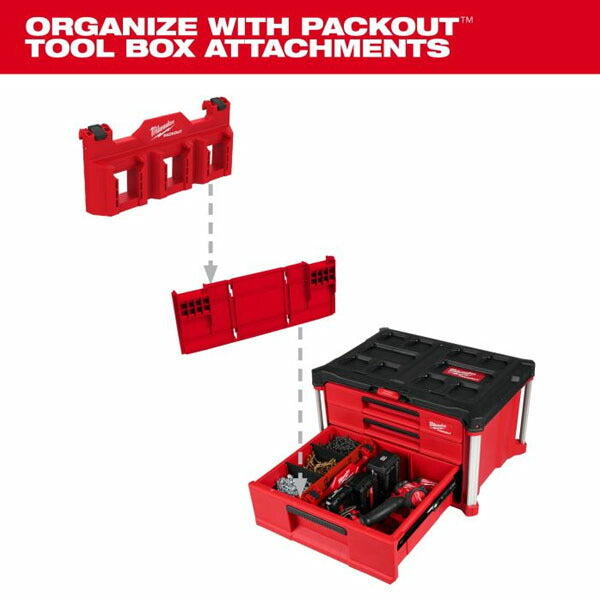 日本正規品 ミルウォーキー PACKOUT 引き出し用ディバイダー 仕切り 収納 (4932500144) (4573592057876) milwaukee