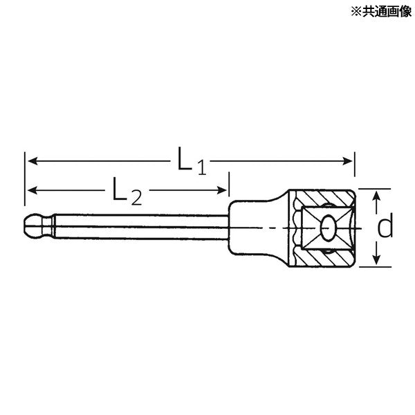 日本正規品 スタビレー 1/2SQ ボールインヘックスソケット 5mm (1054KK-5)(4018754007370) STAHLWILLE