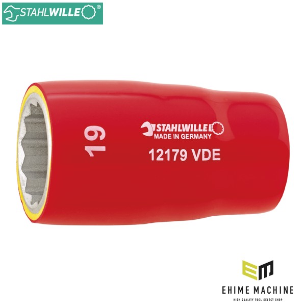 日本正規品 スタビレー 1/2SQ 絶縁ソケット 19mm (12179VDE-19)(4018754253807) STAHLWILLE