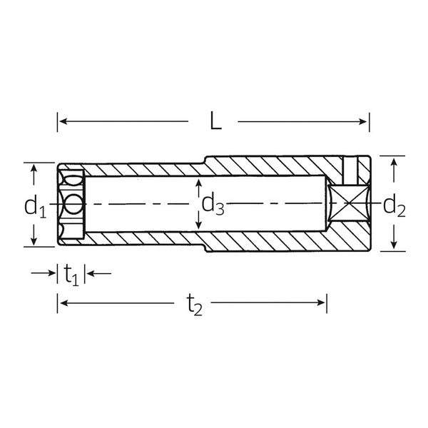日本正規品 スタビレー 3/8SQ プラグソケット 5/8 (3466-16-5/8)(4018754003242) STAHLWILLE
