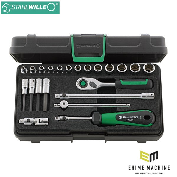 日本正規品 スタビレー 22点組 1/4SQ ソケットレンチセット (40/44/17/5QRKN)(4018754261550) STAHLWILLE