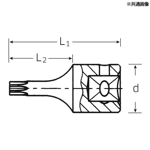 日本正規品 スタビレー 1/4SQ イジリドメ付へクスローブソケット T8 (44KTXB-T8)(4018754150359) STAHLWILLE