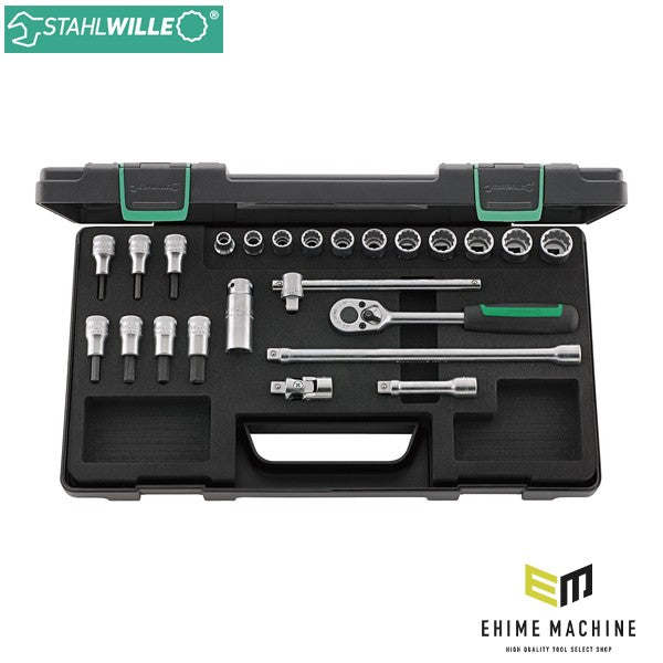 日本正規品 スタビレー 24点組 3/8SQ ソケットレンチセット (45/49/19/5KN)(4018754260447) STAHLWILLE