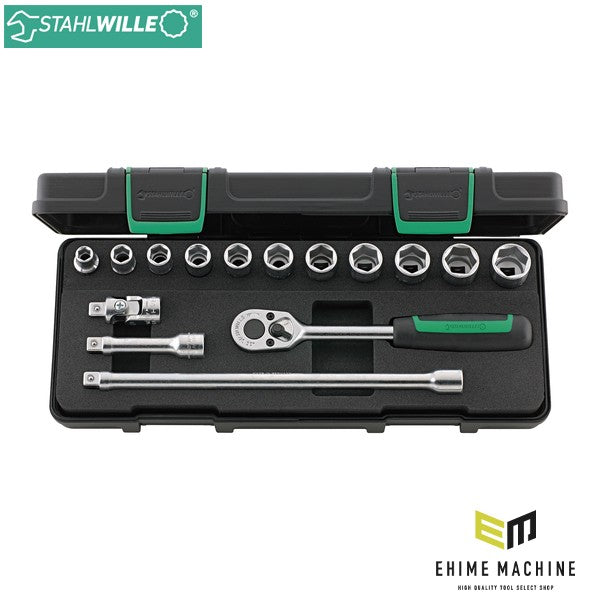 日本正規品 スタビレー 15点組 3/8SQ ソケットレンチセット (456/11/4KN)(4018754260713) STAHLWILLE
