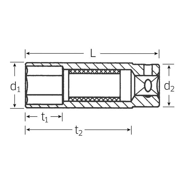 日本正規品 スタビレー 3/8SQ プラグソケット 11/16 (4606-18-11/16)(4018754003228) STAHLWILLE