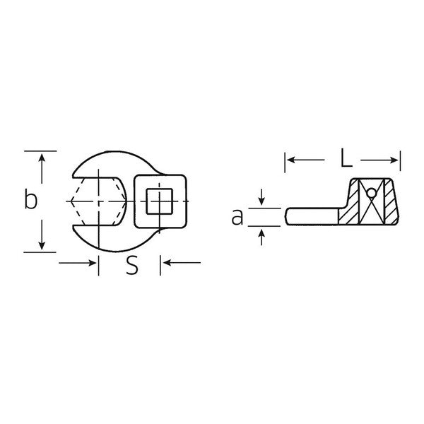 日本正規品 スタビレー 1/2SQ インチサイズ クローフットスパナ 2-3/8 (540A-2.3/8)(4018754121366) STAHLWILLE