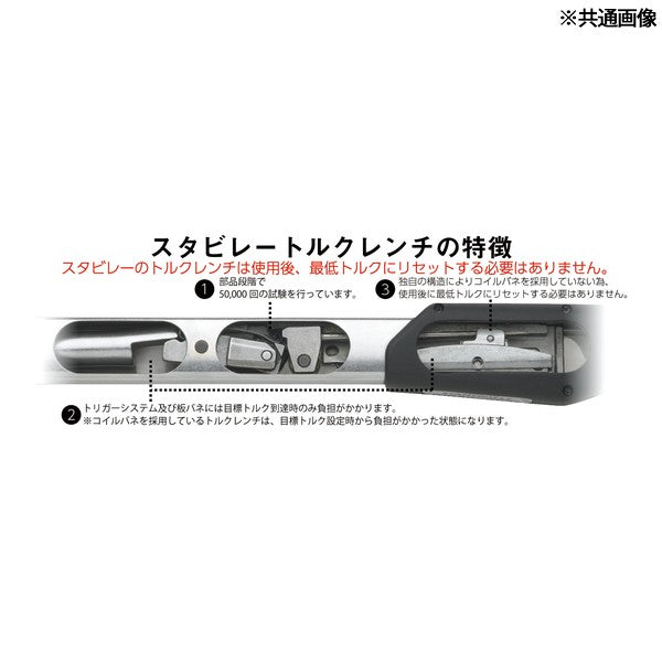 【エクストラセール】日本正規品 スタビレー トルクレンチセット 20-100Nm 3/8SQラチェットヘッド ケース付 限定セット 板バネ式リセット不要 公差±3% (730N/10S) (4545301031354) STAHLWILLE