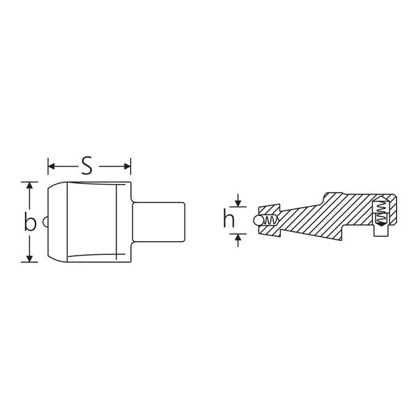 日本正規品 スタビレー ジョイントサイズ9×12mm トルクレンチ用アダプター (7370/10-2)(4018754178551) STAHLWILLE