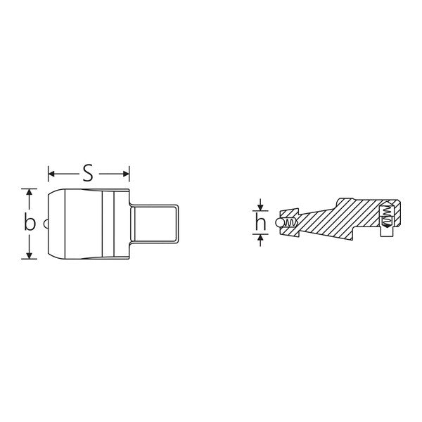 日本正規品 スタビレー ジョイントサイズ14×18mm トルクレンチ用アダプター (7370/40-2)(4018754178568) STAHLWILLE