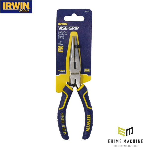 アーウィン ロングノーズプライヤー 150mm カッター付 ラジオペンチ (2078216)(0038548028149) IRWIN