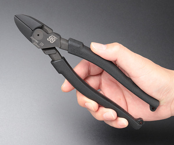 [26SS新商品] ロブテックス J-CRAFT99 パワーニッパー ラウンド刃 電工用 VVF線/鉄線対応 全長199mm (JB200PWNR)(4963202021760) ツーナインズ