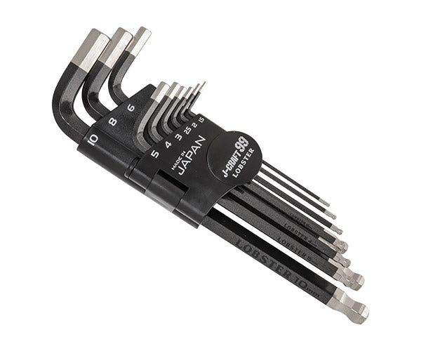[26SS新商品] ロブテックス J-CRAFT99 ボールポイント六角棒レンチセット 9本組 (JBBWM9S)(4963202018074)  ツーナインズ