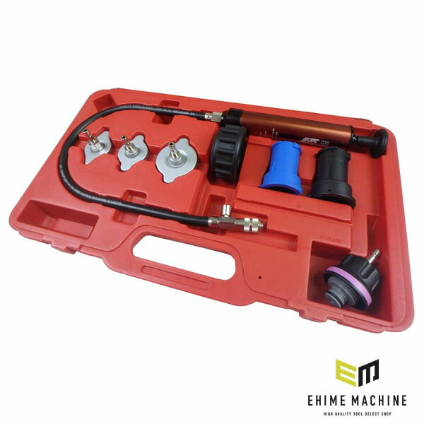 JTC ラジエーター＆キャップテスター 加圧・漏れ診断用キット 国産車対応 ハードケース付 (JTC1414J)(4580343112371)